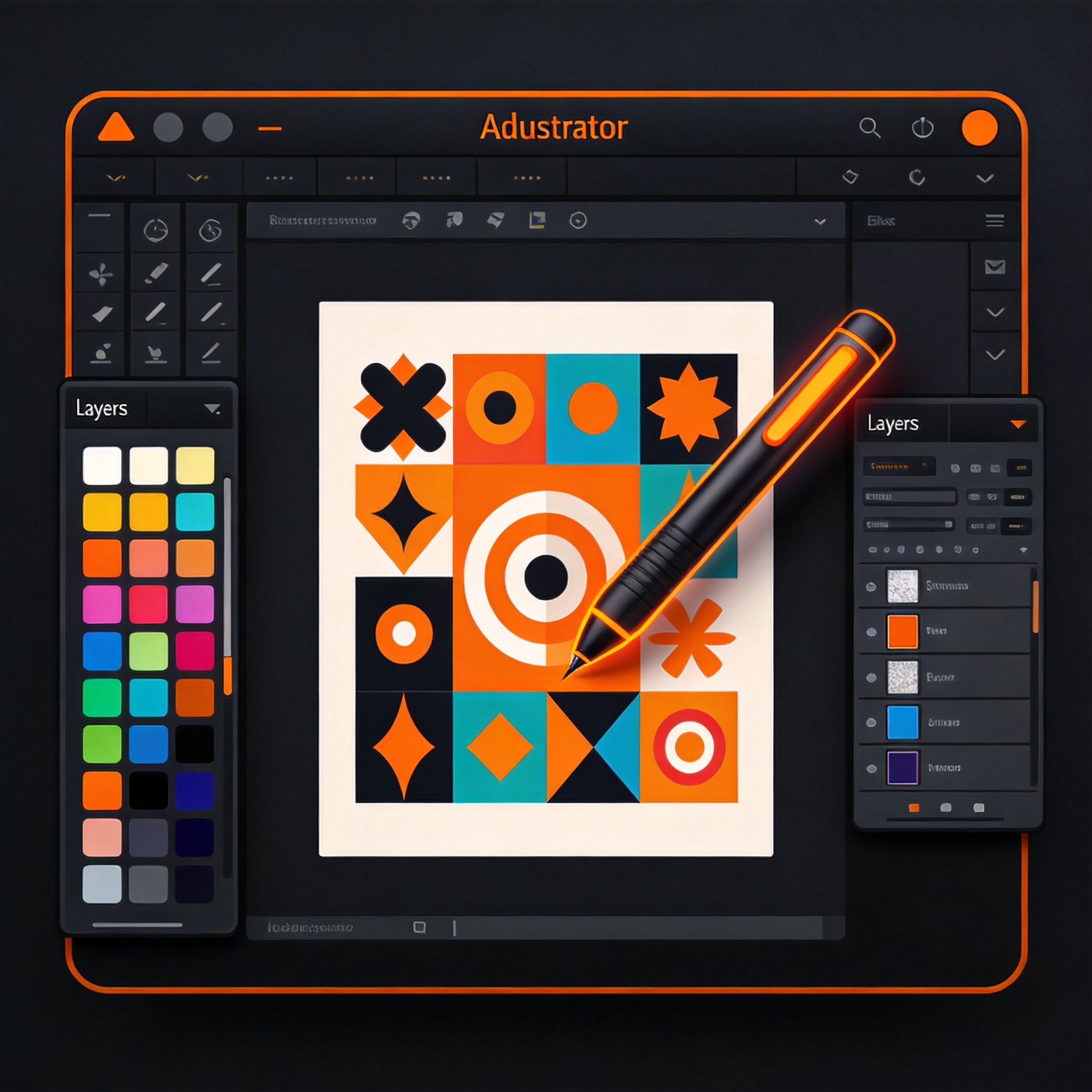 Illustrator Logo设计界面